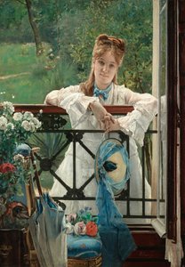 ブルーリボン、1894年頃。 作： Alfred Emile Stevens