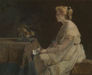 現在、c。 1870 作： Alfred Emile Stevens
