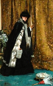 朝の訪問。 作： Alfred Emile Stevens