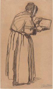 読書する女性 作： Alfred Emile Stevens