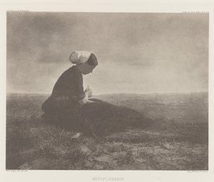 Netzflickerin (Mending Nets)、カトワイク 1894 作： Alfred Stieglitz