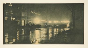 Reflections-Night (ニューヨーク) 作： Alfred Stieglitz