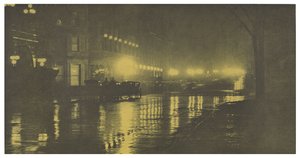 夜の輝き - ニューヨーク 作： Alfred Stieglitz