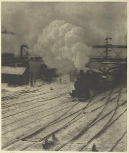 鉄道ヤード、冬、1903 年。 作： Alfred Stieglitz