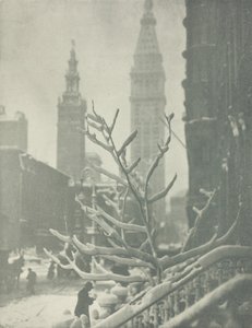 2 つの塔、ニューヨーク、1911 年。 作： Alfred Stieglitz