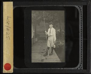 釣り竿を持った無題のハワード、1910 年または 1912 年。 作： Alfred Stieglitz