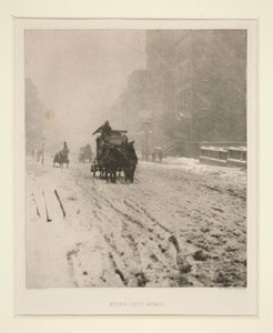 冬 - 五番街 作： Alfred Stieglitz