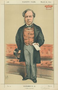 子爵ラネラー、非常に立派な、1870年3月26日、バニティフェア漫画 作： Alfred Thompson