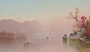 秋の霧、ジョージ湖 作： Alfred Thompson Bricher