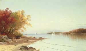 ナラガンセット湾、秋、ロードアイランド 作： Alfred Thompson Bricher