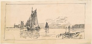 船 作： Alfred Thompson Bricher