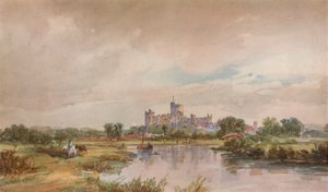 「川沿いの城」、c1851、1938