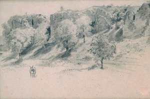 「風景」、19世紀。 作： Alfred Victor de Vigny