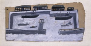 家と船 作： Alfred Wallis
