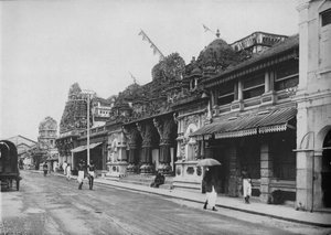 ヒンドゥー寺院、ペタ、コロンボ、c1890、1910 作： Alfred William Amandus Plate
