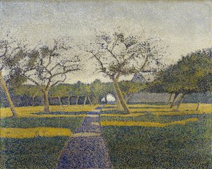 ラ・ルーヴィエールの果樹園 作： Alfred William Finch