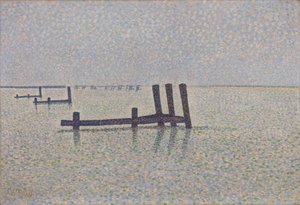 Nieuwpoortのチャンネルc。 1889 作： Alfred William Finch