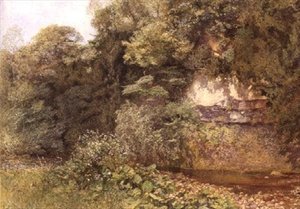 岩の下の静かなプール 作： Alfred William Hunt