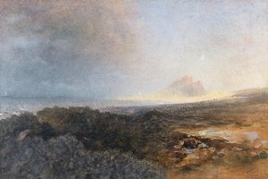 バンバラ城、ノーサンバーランド、1877 作： Alfred William Hunt