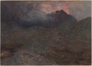 Cwm Trifaen、c。 1857。 作： Alfred William Hunt