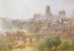 エルベット橋、ダラム、1876 作： Alfred William Hunt