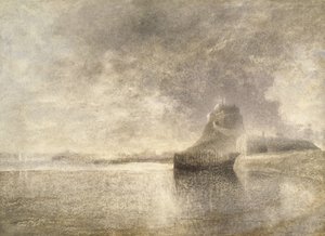 ホーリーアイランドキャッスル、ノーサンブリア、1882年頃-3（紙に水彩）