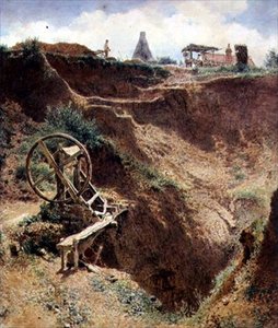 The Gravel Pit, Kings Cross」（水彩・紙） 作： Alfred William Hunt