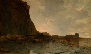 ウィットビー・スカー、ヨークシャー、1896年。 作： Alfred William Hunt