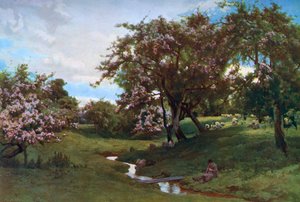 `ネイチャーがすべてのものをゲイに描いたとき、1887、1912。 作： Alfred William Parsons