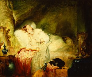 眠れる森の美女（オイルオンボード） 作： Alfred Woolmer