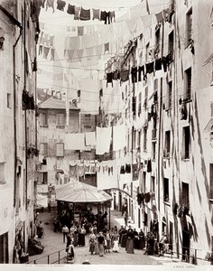 小さなサンタブリジダ広場、トゥルオーゴリ広場、1895年頃の眺め 作： Alfredo Noack