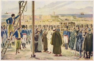 ゴメス・フレイレ・アンドラーデの処刑（ポルトガル 作： Alfredo Roque Gameiro