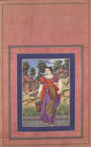 四季のシリーズからの夏、デイビスアルバムのフォリオ、ca。 1660-70。 作： Ali Quli Jabbadar