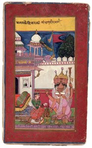マルコスのカンバヴァティ・ラジーニ、1591年（不透明なトイレと紙に金） 作： Ali and Hatim Husain