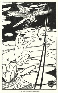 チャールズ・キングズレー著『The Water-Babies』の挿絵（リトグラフ） 作： Alice Bolingbroke (after) Woodward