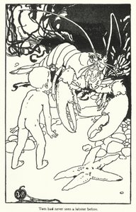 チャールズ・キングズレー著『The Water-Babies』の挿絵（リトグラフ） 作： Alice Bolingbroke (after) Woodward