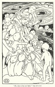 チャールズ・キングズレー著『The Water-Babies』の挿絵（リトグラフ） 作： Alice Bolingbroke (after) Woodward