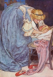 眠れ、かわいいダーリン、泣かないで！ (カラーリソ) 作： Alice Bolingbroke (after) Woodward