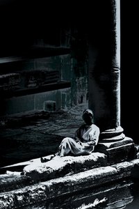 Roman Lady, 2018（手描きリペイント写真）