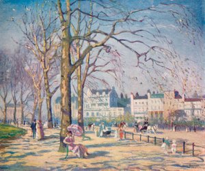 ハイドパークの春、c1910