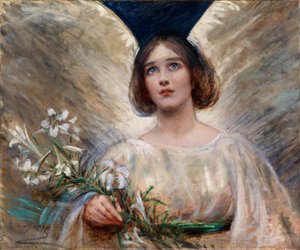 イースターユリ、19 世紀後半から 20 世紀初頭。 作： Alice Pike Barney