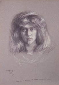 流れる髪のナタリー 作： Alice Pike Barney