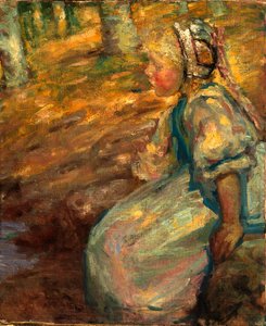 農民の少女、1900年。 作： Alice Pike Barney