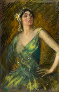 ルース・セント・デニス、1910年。 作： Alice Pike Barney