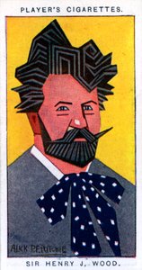 ヘンリージョセフウッド卿、イギリス指揮者、1926年。 作： Alick P. F. Ritchie