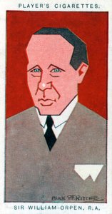 ウィリアムオーペン卿、イギリスの画家、1926年。 作： Alick P. F. Ritchie