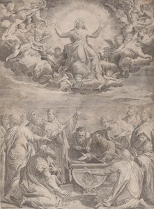 聖母被昇天、1574-99。 作： Aliprando Caprioli