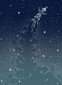 天界のイカの昇天 作： 