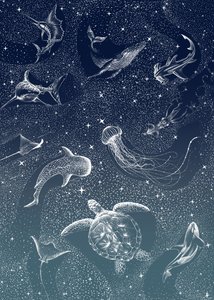 宇宙の海の生き物たち 作： 