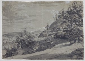 起伏のある風景 作： Allaert van Everdingen
